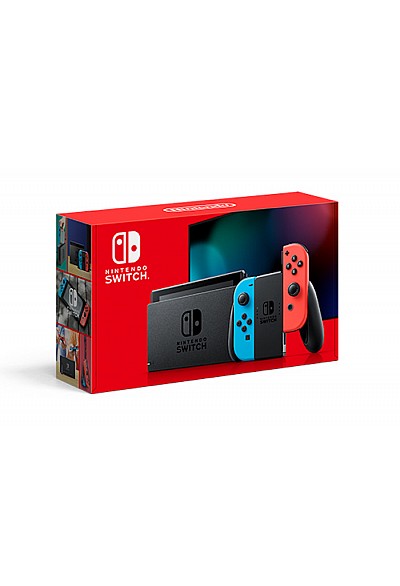 Console Nintendo Switch Modèle 2019 HAC-001(-01) - Joy-Con Rouge Et Bleu Neon