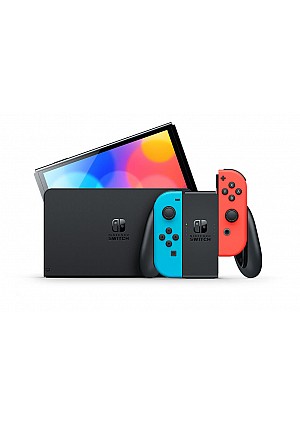 Console Nintendo Switch Oled - Joy-Con Neon Rouge Et Bleu