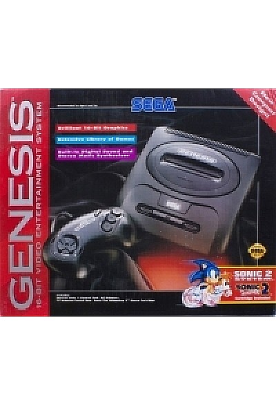 Console Sega Genesis Modèle 2 - Sonic The Hedgehog 2 Bundle