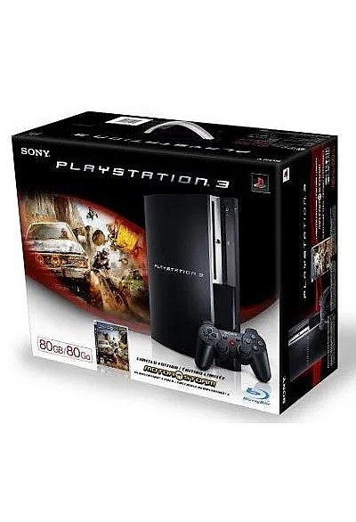 Console PS3 / Playstation 3 Fat 80 GB Retrocompatible PS2 Motorstorm Bundle - 4 Ports USB