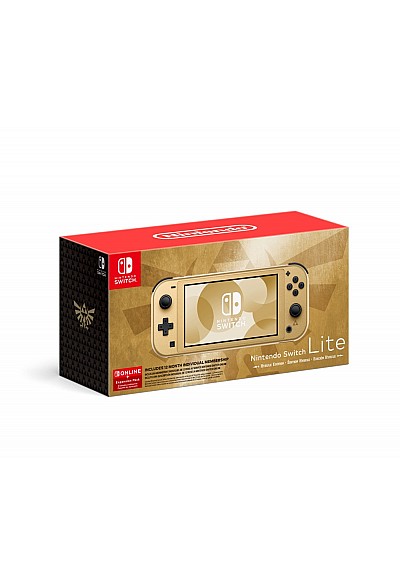 Console Nintendo Switch Lite - Hyrule Edition Avec Nintendo Switch Online Et  Ensemble Additionnel 