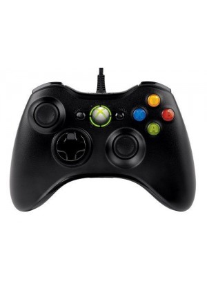 Manette Avec Fil Pour Xbox 360 Officielle Microsoft - Noire