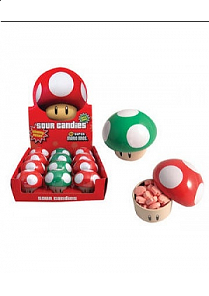 Bonbon Super Mario Boite Champignon Sur Saveur Pomme Ou Cerise