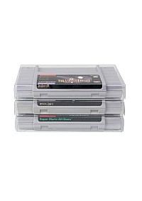 Boite Protectrice De Plastique Souple Transparente Pour Cartouche De SNES Par EvoRetro