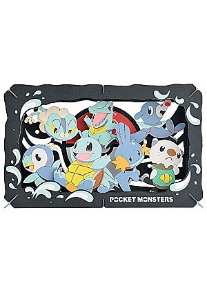 Kit Bricolage Paper Theater Pokemon Par Ensky - Starters Eau