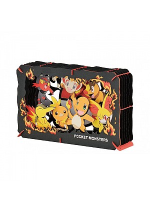 Kit Bricolage Paper Theater Pokemon Par Ensky - Starters Feu