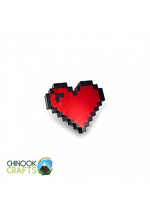 Épinglette (Pin) Par Chinook Crafts - Coeur Pixelisé