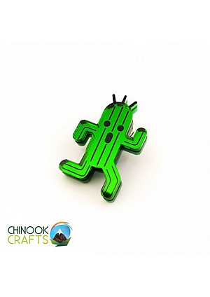 Épinglette (Pin) Final Fantasy Par Chinook Crafts - Cactuar