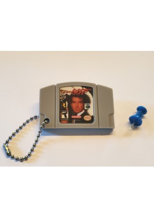 Porte-Clé Mini-Cartouche de N64 Par Chinook Crafts - Goldeneye 007