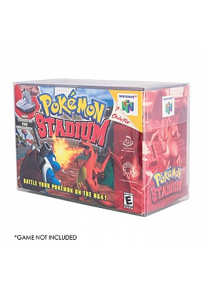 Boite Protectrice De Plastique Souple Transparente Pour Pokemon Stadium Nintendo 64 Par Evoretro