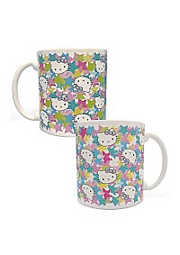 Tasse Hello Kitty 16 Onces Par Bioworld - Motifs Hello Kitty et Étoiles