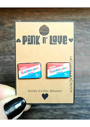 Boucles d'Oreilles Par Pink n' Love - Miss Bubble Gum