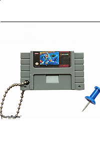 Porte-Clé Mini-Cartouche de SNES Par Chinook Crafts - Mega Man X