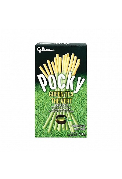 Bâton de Biscuits Pocky par Glico - Crème au Thé Vert 70g