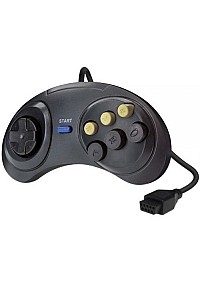 Manette 6 Boutons Pour Sega Genesis Marque Inconnue - Noire