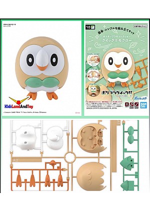 Model Kit Pokemon PLAMO #10 Par Bandai - Rowlet