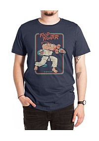 T-Shirt Threadless - Food Fighter (Marine)