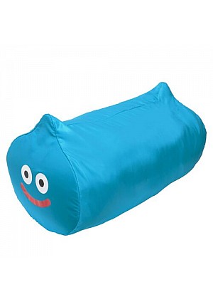 Housse De Coussin Ou Douillette Dragon Quest Par Square Enix - Slime Bleue Souriante (70CM)