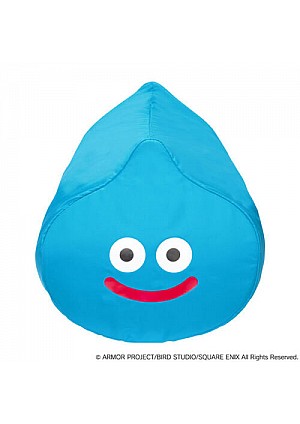 Housse De Coussin Ou Douillette Dragon Quest Par Square Enix - Slime Bleue Souriante (70CM)