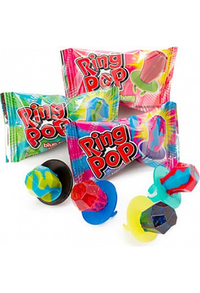 Bonbon Suçon Ring Pop Twisted Par Topps - Saveur Au Hasard (14G)