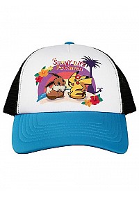 Casquette Ajustable Sunny Days Pokemon Par Bioworld - Pikachu Et Eevee