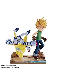 Figurine Digimon Adventures Par Banpresto - Yamato & Gabumon 15 CM