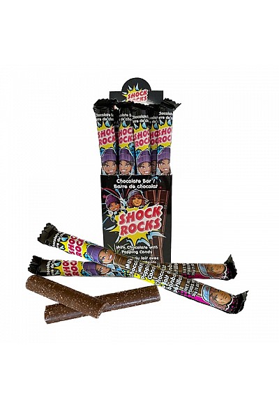 Tablette De Chocolat Au Lait Et Bonbons Pétillants Shock Rocks Par Exclusive Brand - 36 G