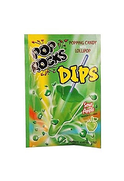 Sucette Pop Rocks À Tremper Dans Bonbons Pétillants - Pomme Surette 18 G