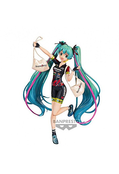 Figurine Hatsune Miku Par Banpresto - Racing Miku Cheering Team Ukyo 2019