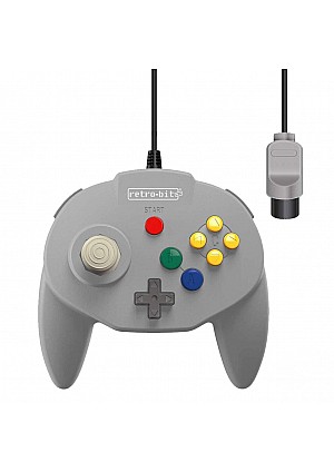 Manette Tribute Sans Fil Pour Nintendo 64 / N64 / Switch Par Retro-Bit - Grise