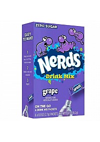 Mélange pour Breuvage Nerds Saveur Raisin - Paquet de 6 Sachets Individuels