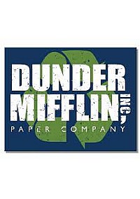 Affiche Murale En Métal The Office - Dunder Mifflin Paper Company 40 x 31,5 CM