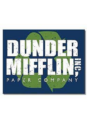 Affiche Murale En Métal The Office - Dunder Mifflin Paper Company 40 x 31,5 CM