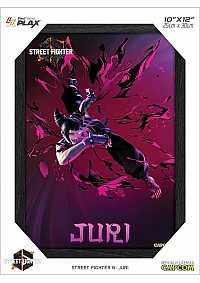 Cadre Lenticulaire 3D Plax Street Fighter 6 Par Pixel Frames - Juri 25 x 30 CM