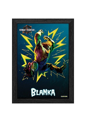 Cadre Lenticulaire 3D Plax Street Fighter 6 Par Pixel Frames - Blanka 25 x 30 CM