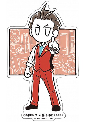 Autocollant CAPCOM x B-SIDE Gyakuten Saiban Par Capcom - Ace Attorney Apollo Justice Line Art