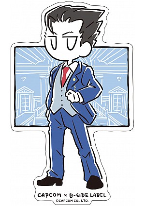 Autocollant CAPCOM x B-SIDE Gyakuten Saiban Par Capcom - Ace Attorney Phoenix Wright Line Art