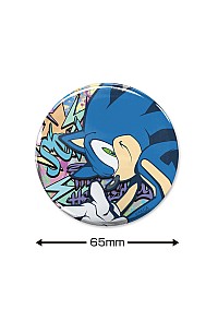 Macaron Géant Sonic The Hedgehog Par Sega - Sonic 65mm Can Badge Graffiti Ver.