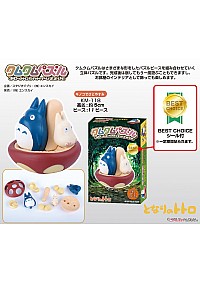 Casse-Tête 3D Ghibli Kumu Kumu Puzzle Series Par Ensky - Petit Et Moyen Totoros 11 Morceaux