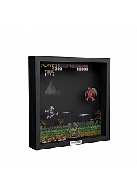 Cadre Diorama Shadow Box Ghost N' Goblins Par Pixel Frames - The Red Arremer 23 x 23 CM