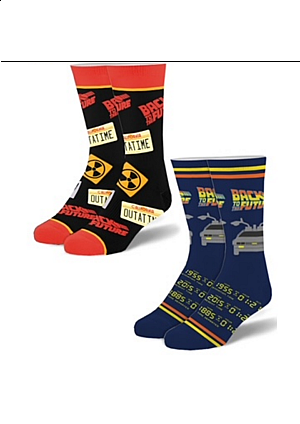 Ensemble De 2 Paires De Chaussettes Par Odd Sox - Back To The Future