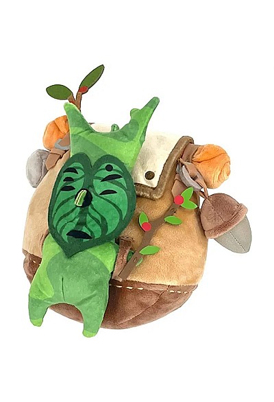 Toutou The Legend Of Zelda Par Sanei -  Brown Backpack Traveling Korok 16 CM