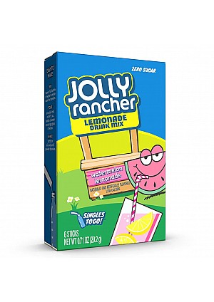 Mélange pour Breuvage Jolly Rancher Saveur Limonade Melon - Paquet de 6 Sachets Individuels