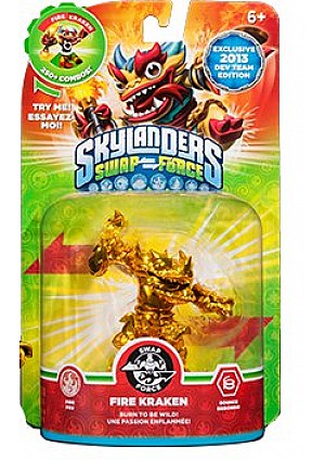 Figurine Skylanders Swap Force - Fire Kraken Gold Exclusive 2013 Dev Team Edition