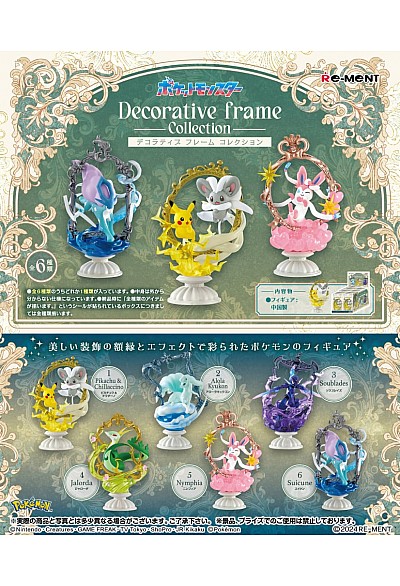 Boîte Mystère Pokemon Decorative Frame Collection Par Re-Ment - Une Item Au Hasard