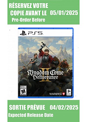 *Précommande* Kingdom Come Deliverance II / PS5