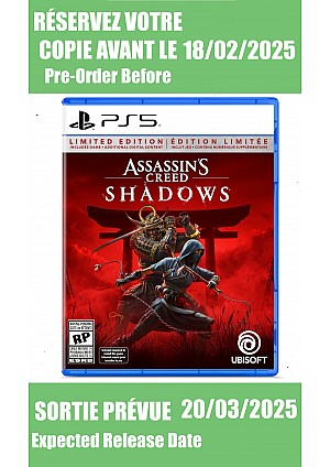 *Précommande* Assassin's Creed Shadows / PS5