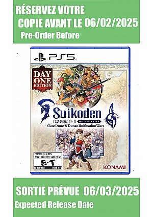 *Précommande* Suikoden I & II HD Remaster / PS5