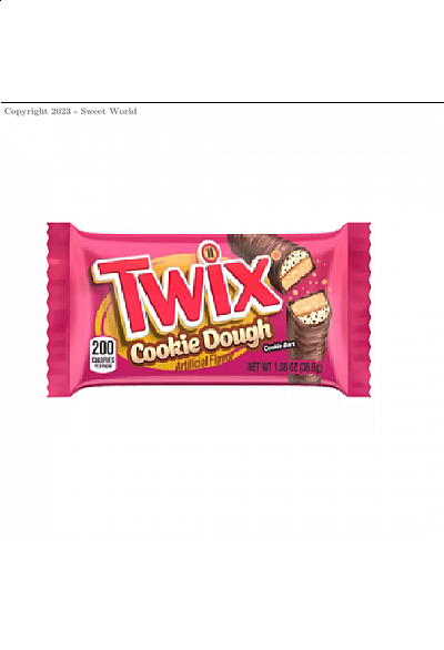 Tablette De Chocolat Twix Par Mars Wrigley - Saveur De Pâte À Biscuit 38G