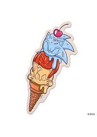 Autocollant Travel Sticker Sonic The Hedgehog Par Ensky - Sonic, Tails Knuckles Ice Cream